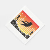 ダンサーとスピーカー スタンダードランチョンナプキン (角)