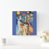 ダンサーとデイドリームス スクエア壁時計 (ホーム)