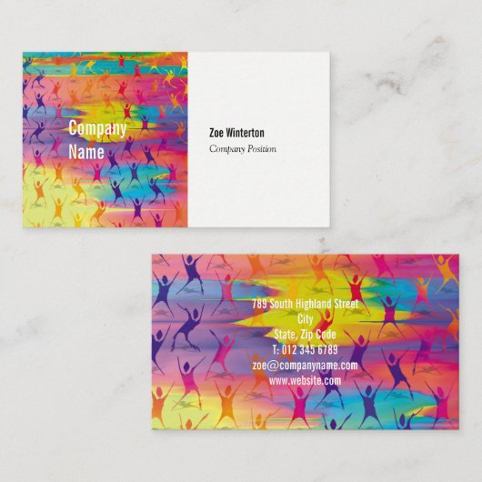 ダンサーとフィットネス 名刺 (正面/裏面)