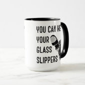 ダンサーにはガラス保のスリッパが使える マグカップ (正面右)