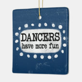ダンサーのおもしろいオーナメント セラミックオーナメント (左)