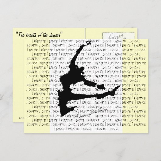 ダンサーのはがきの息 ポストカード (正面/裏面)