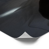 ダンサーのシルエットを持つアートポスター ポスター (角)