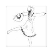 ダンサーのスタンプ ラバースタンプ (インプリント)