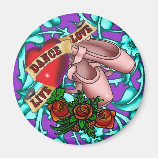 ダンサーのタトゥーマグネット マグネット (正面)