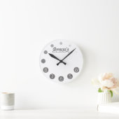 ダンサーのダンサークロック。 ラウンド壁時計 (ホーム)