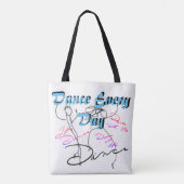 ダンサーのダンスのトートバックの踊りのギフト トートバッグ (裏面)
