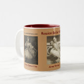 ダンサーのバレエのRussesのトリオ ツートーンマグカップ (正面左)