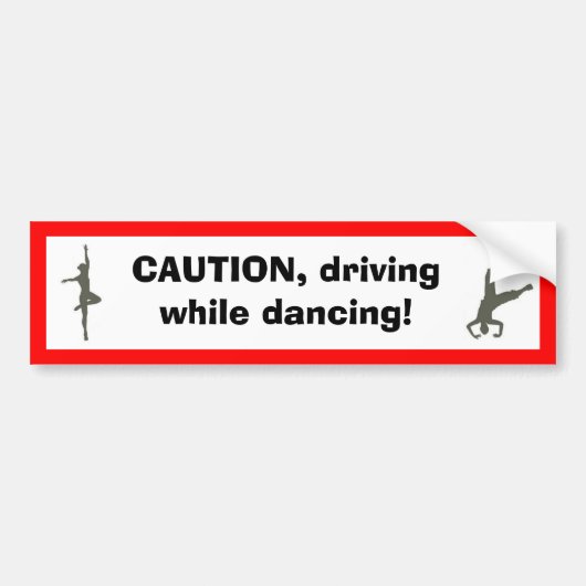 ダンサーのバンパーステッカー バンパーステッカー (正面)