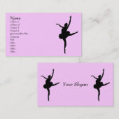 ダンサーのプロフィールカード 名刺 (正面/裏面)