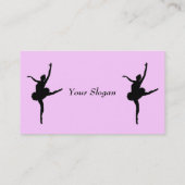 ダンサーのプロフィールカード 名刺 (裏面)