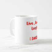 ダンサーのマグ コーヒーマグカップ (正面左)