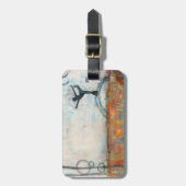 ダンサーのヨガの女の子の荷物のラベル ラゲッジタグ (正面縦)