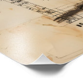 ダンサーのヴィンテージ設計図 フォトプリント            (角)