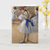 ダンサーの勉強- Edgar Degas - c1890 カード (黄色い花)