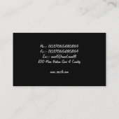 ダンサーの名刺 名刺 (裏面)