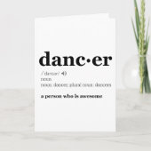 ダンサーの定義 カード (正面)