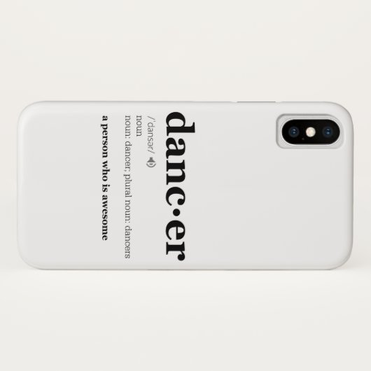 ダンサーの定義 Case-Mate iPhoneケース (裏面(横))
