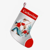 ダンサーの楽しい休日 スモールクリスマスストッキング (正面 (吊り時))