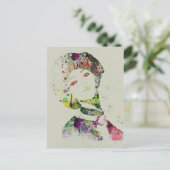 ダンサーの水彩画 ポストカード (スタンド正面)