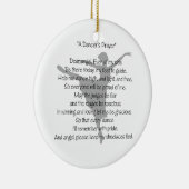 ダンサーの祈りの言葉のカスタマイズ可能なオーナメント セラミックオーナメント (右)
