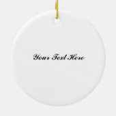 ダンサーの祈りの言葉のカスタマイズ可能なオーナメント セラミックオーナメント (裏面)