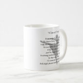 ダンサーの祈りの言葉のダンスのマグ コーヒーマグカップ (正面右)