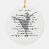 ダンサーの祈りの言葉のダンスの写真のオーナメント セラミックオーナメント (正面)