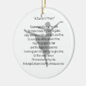 ダンサーの祈りの言葉のダンスの写真のオーナメント セラミックオーナメント (左)