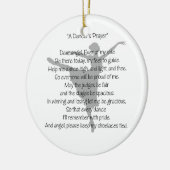 ダンサーの祈りの言葉のダンスの1面オーナメント セラミックオーナメント (左)