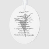 ダンサーの祈りの言葉のダンス オーナメント (正面)