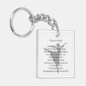 ダンサーの祈りの言葉のダンス キーホルダー (正面左)