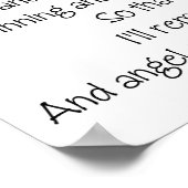 ダンサーの祈りの言葉ダンスのポスター ポスター (角)