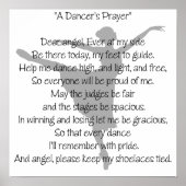 ダンサーの祈りの言葉ダンスのポスター ポスター (正面)