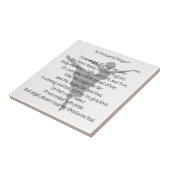 ダンサーの祈りの言葉 タイル (側面)