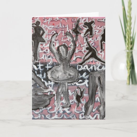 ダンサーの誕生日 カード (正面)