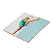 ダンサーの足によって上げられる芸術 タイル (側面)