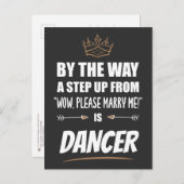 ダンサーは究極の魅力。贈おもしろい物 ポストカード (正面/裏面)