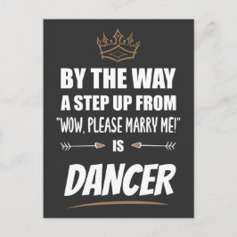 ダンサーは究極の魅力。贈おもしろい物 ポストカード