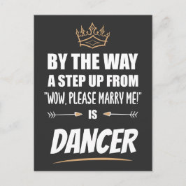 ダンサーは究極の魅力。贈おもしろい物 ポストカード