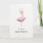 ダンサーへの誕生日カード カード (正面)