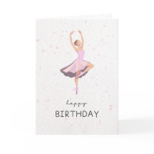 ダンサーへの誕生日カード