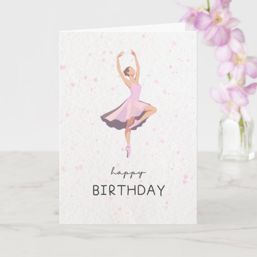 ダンサーへの誕生日カード カード (蘭)