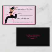 ダンサーまたはダンスのスタジオの名刺 名刺 (正面/裏面)