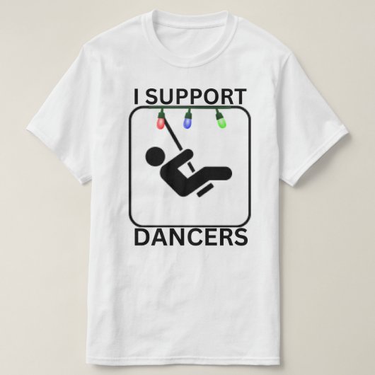 ダンサーを応援しています Tシャツ (デザイン正面)