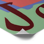 ダンサーアットジャズフェスティバルマティススタイル ポスター (角)