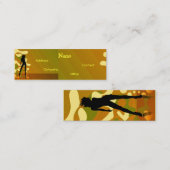 ダンサーインレトロ金ゴールド スキニー名刺 (正面/裏面)