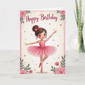ダンサーガールズの誕生日カード カード (正面)