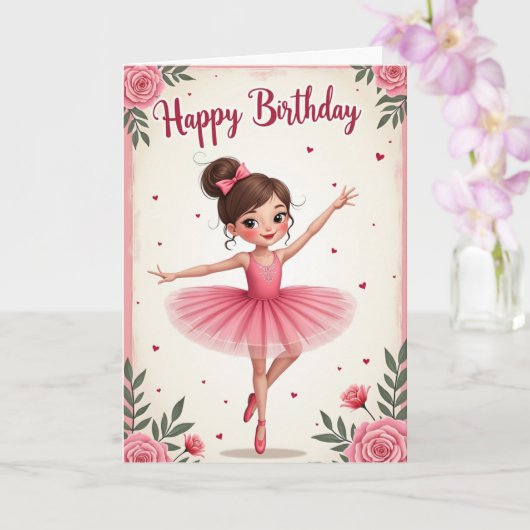 ダンサーガールズの誕生日カード カード (蘭)