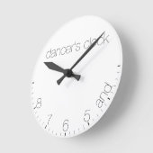 ダンサークロック ラウンド壁時計 (傾斜)